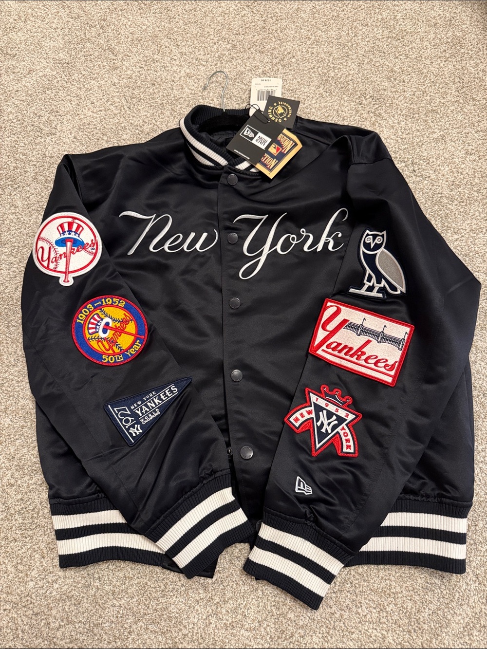 MLB NY Yankees X Drake OVO Bomber Jacket